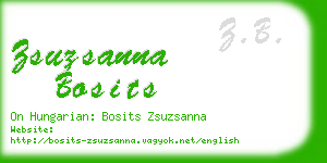 zsuzsanna bosits business card